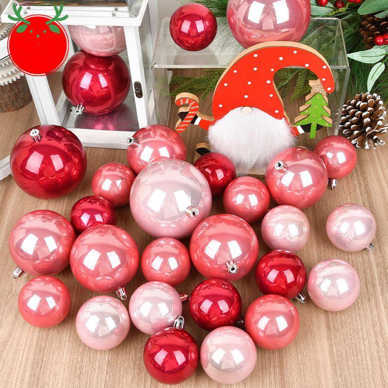 Christmas Tree Decoration Plastic Ball Pendant Art Shopping Mall Supermarket Showcase Christmas Holiday Hanging Ball Accessories