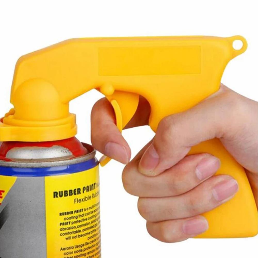Car Spray Paint Gun Handle Spray Full Grip Lock Handle Trigger Polish Can Spray Paint Maintenance Repair Tool Car Accessories