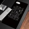 Aircraft Blueprint Mouse Pad XXL Large Desk Mat Non-slip Rubber Lock Edge Gaming Keyboard Mousepad Office Computer Table Mat