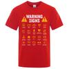 Funny Driving Warning Signs 101 Auto Mechanic Gift Driver T-Shirt Fashion Casual T Shirt Cotton Mens Tops Tees Casual Oversized