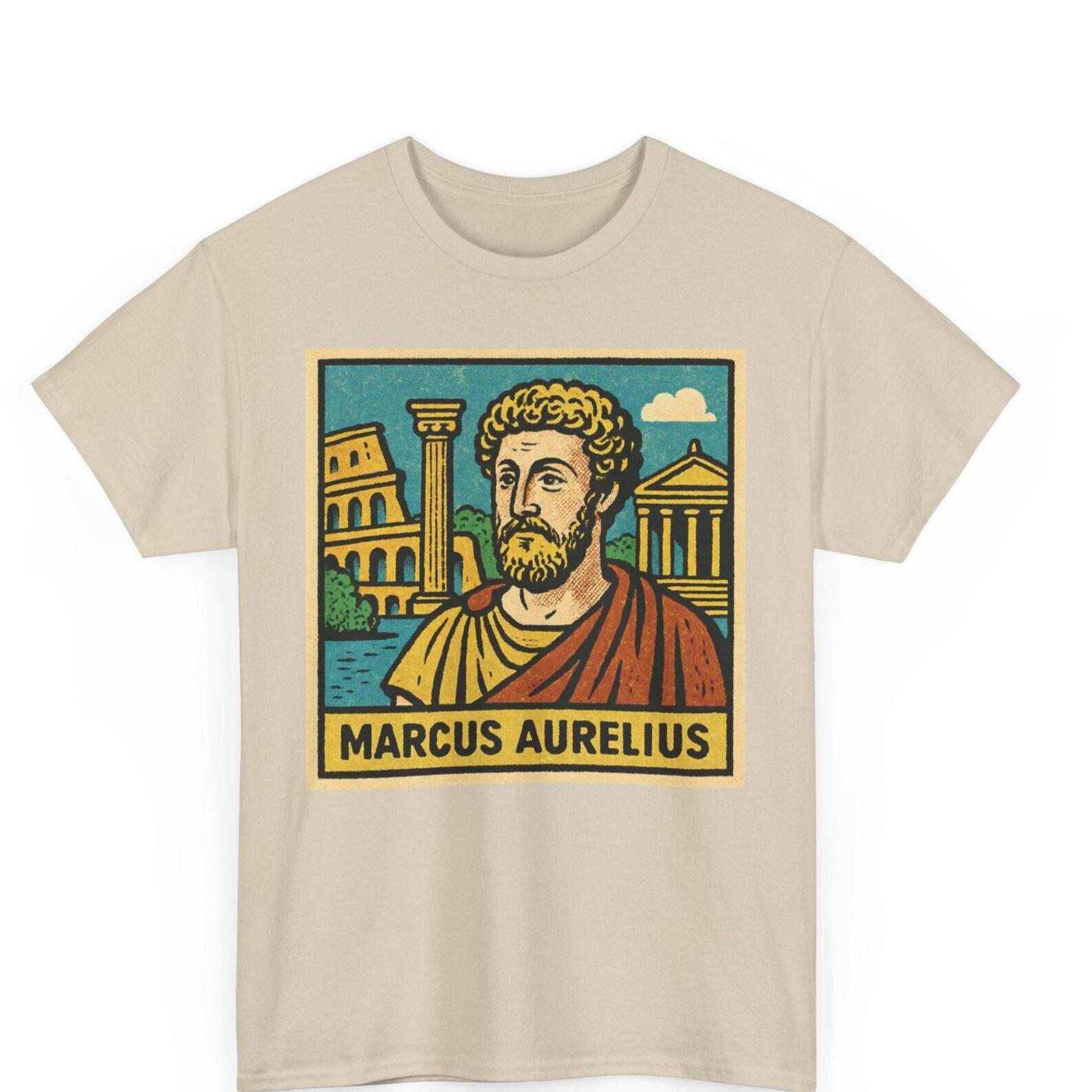 Marcus Aurelius Comic T-Shirt: Vintage Stoic Philosophy Graphic Tee 2XL