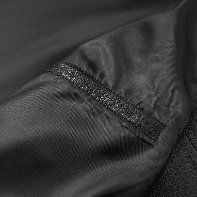 FAPAI Men's Genuine Lambskin Business Casual Leather Jacket