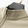 Men's Plus Size Half-Zip Stand Collar Sweatshirt