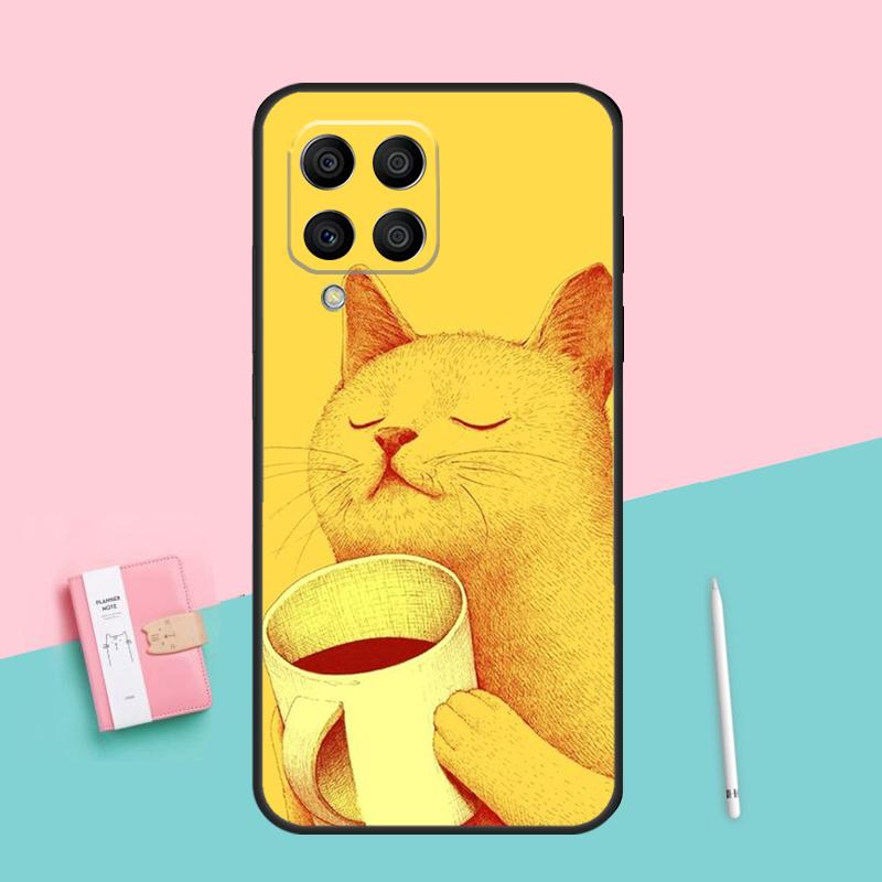 

Cute Animal Cat Coffee For Samsung Galaxy M16 M31 M21 M33 M53 M13 M12 M32 M52 M11 M35 M55 M15 M14 M34 M54 M06 Case Samsung M51