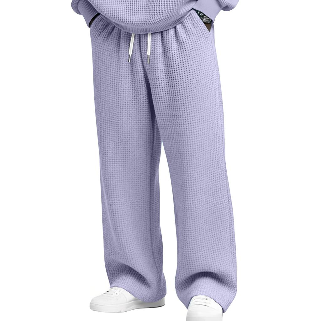 Men's Casual Pants | Relaxed Fit, Elastic Waist With Drawstring For Daily Wear