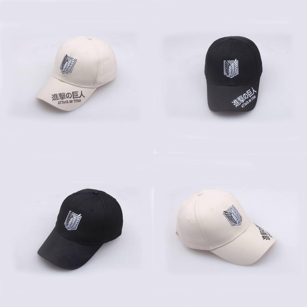Attack On Titan Pattern Embroidered Cap Uv Protection Women Activities Outdoor