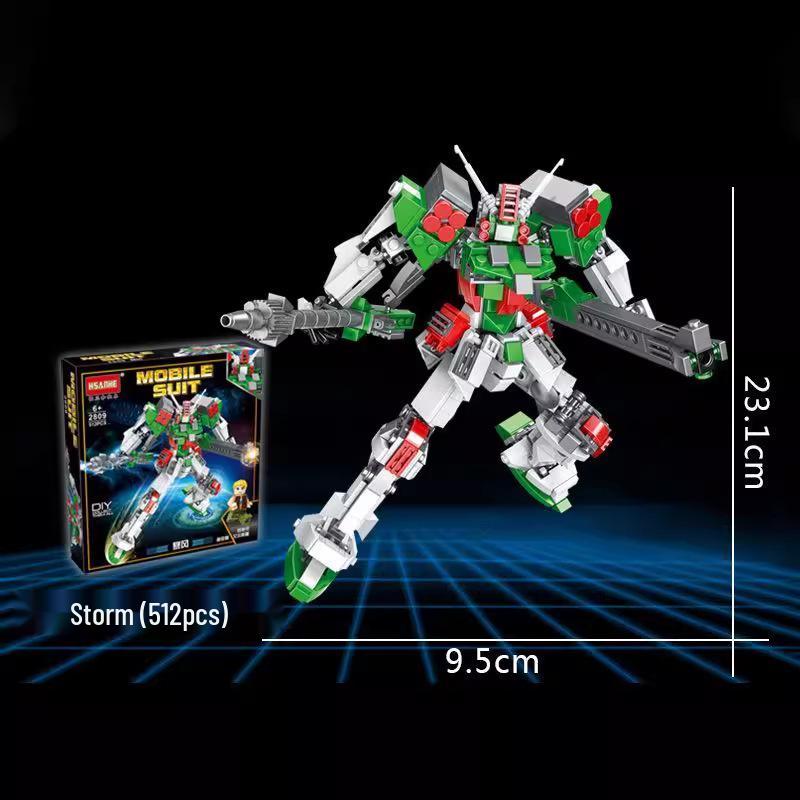 Heng San He Storm Mecha Building Blocks - Educational Robot Model Toy for Boys