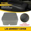 New For Dodge Ram 02-08 Microfiber Leather Center Console Lid Armrest Gray Cover