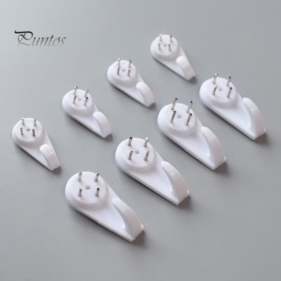 Hanging 10Pcs Hook Traceless Storage Supplies Non-trace Nail Load-bearing for Bathroom Strong Hanger