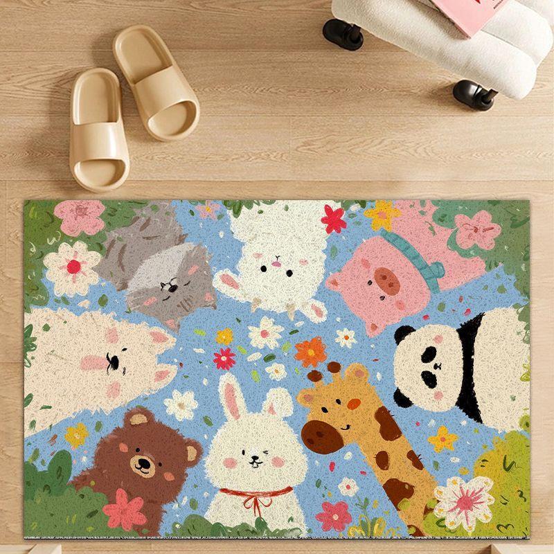 Cartoon Floor Mat Silk Cute Entrance Door Floor Mat Non-Slip Mat Wear-Resistant And Dirt-Resistant Foot Pad Entrance Can Be Cut