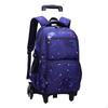 3 Pieces Stair Climbing Trolley School Bag Long-Lasting Piece Rolling Backpack