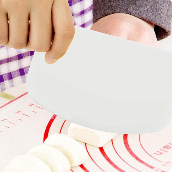 2Pcs Dough Cutter Set Bread Tools for Baking Semi-Circular Shape Dough Scraper with Ergonomic Design Easy