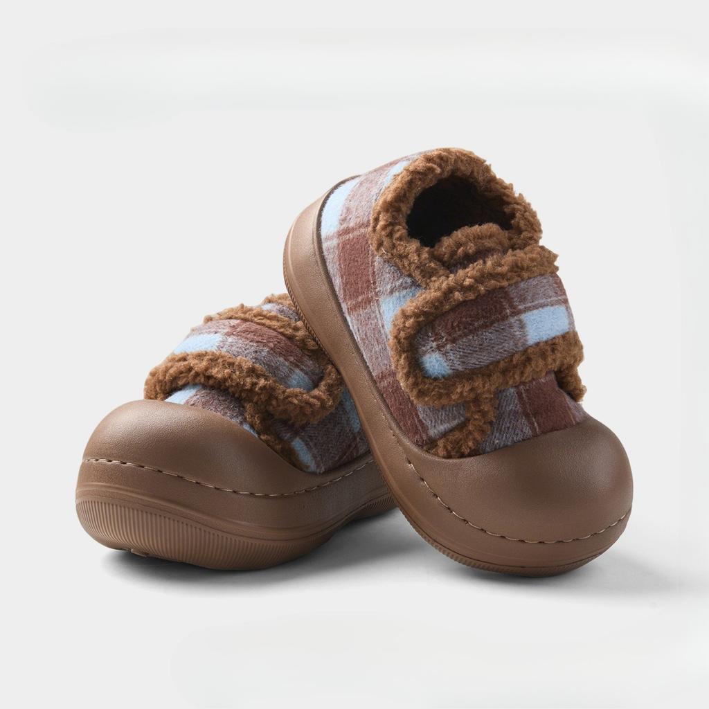 Women's Large Size Soft Sole Winter Warm Non-Slip Fur Snow Boots Padded Lined Ankle Boots Non-Slip Hiking Sports Fur Cotton Shoes