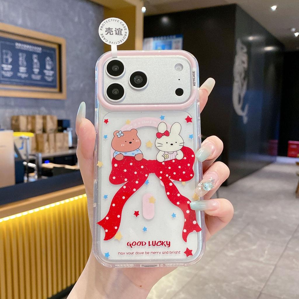 iPhone11Pro Colorful Glitter Magnetic Phone Case Cute Animal Apple 11 Puppy Protective Case
