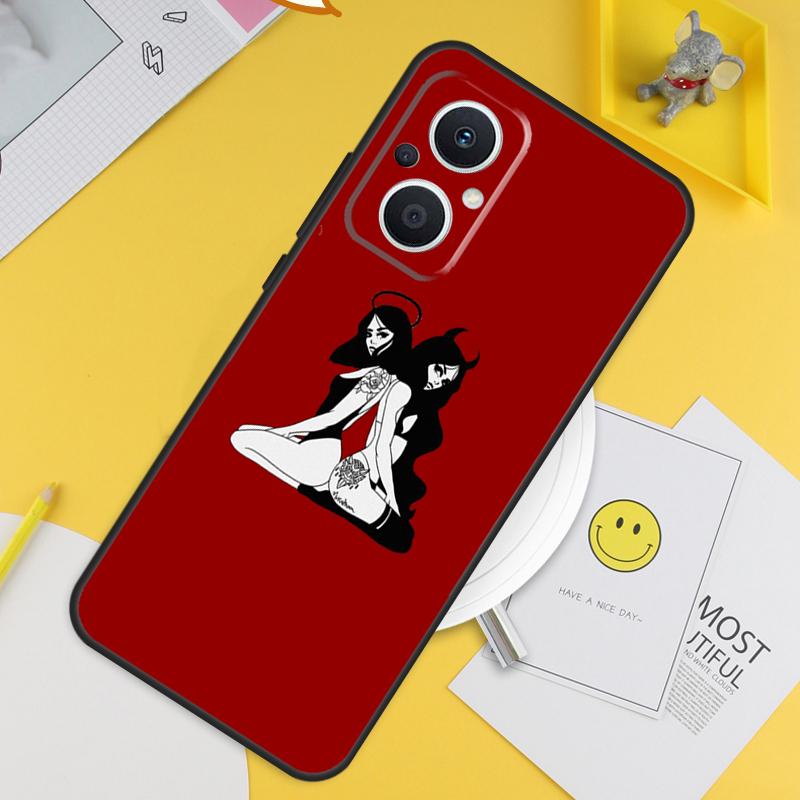 Satan Nun Devil Girl For OPPO Reno 14F 13F 12F 11F 13 12 11 10 14 Pro 7 8 Lite 8T OPPO Find X5 X6 X8 X9 Pro Case