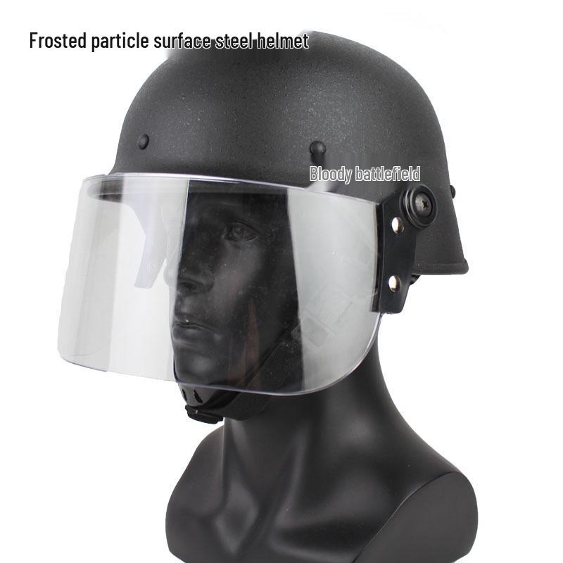

M88 Steel Riot Helmet with Transparent Visor - Security & Training Protection, 1.35 kg One size