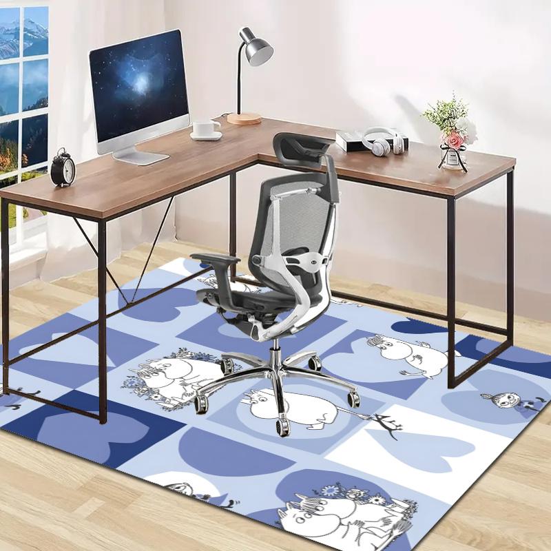 the Moomin Design Area Rug - Non-Slip, Soft & Cozy Floor Mat for Living Room, Bedroom, Office - Indoor/Outdoor Decorative Carpet