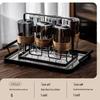 Hardon Heat-Resistant Borosilicate Glass Cup Set with Tray and Holder