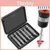 Portable 6-piece Screw Extractor Remover Set For Convenient Stripped Screw And Bolt Handling