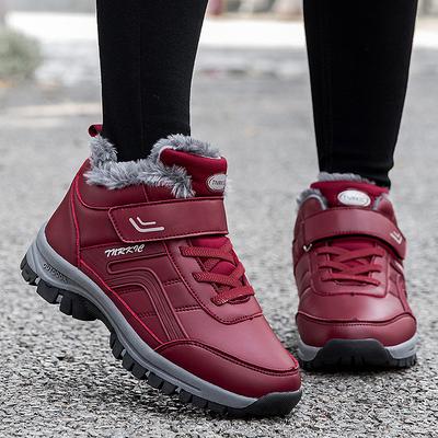 Talla grande 48 zapatos de algodón para ancianos para hombre 47 terciopelo y algodón zapatos para caminar de madre mediana edad y ancianos viaje cálidas botas de nieve