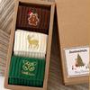 Cotton Christmas Embroidery Socks Christmas Tree Mid-Tube Socks Cute Cartoon Hosiery  Cosplay