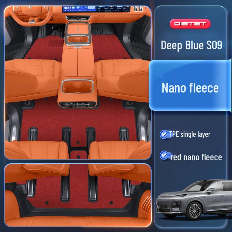 Changan Deep Blue S09 2025 TPE Floor Mats: Six-Seater Car Interior Carpet Accessories