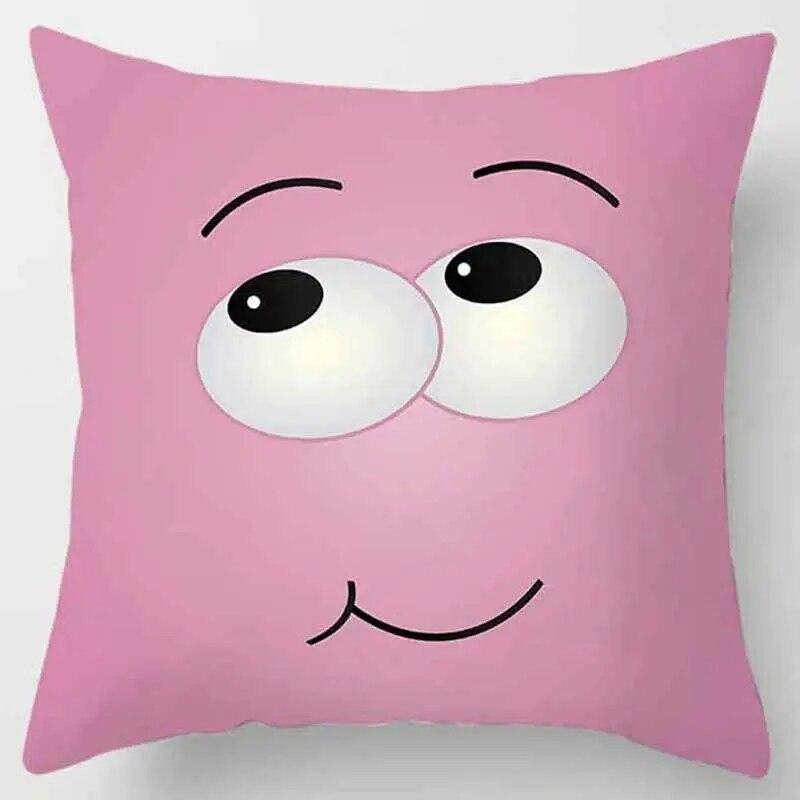 Cute Monster Throw Pillowcase  Home  Pillow Gift Children Boys Girls Room Bed Sofa