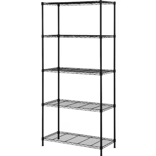 NITORI (NITORI) CUSTOM Steel Rack, 85cm Wide, 4 Shelves, Black, NITORI 8791485