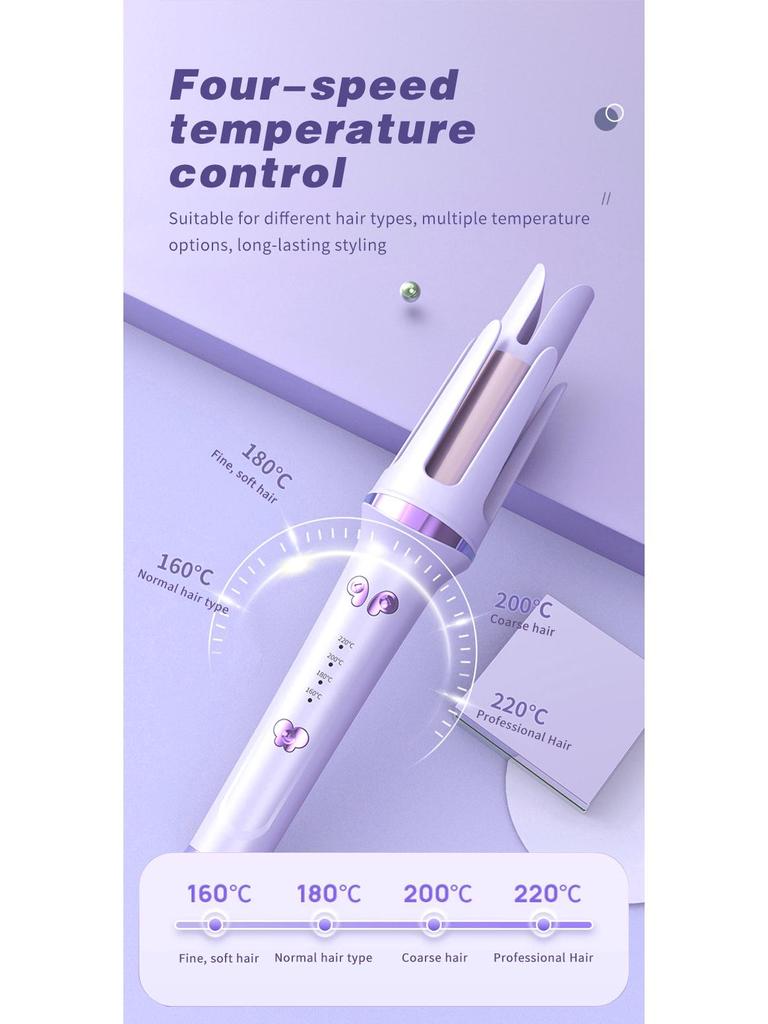 32mm Egg Roll Automatic Curling Iron with Negative Ion Technology for Safe Hair Care and Waves