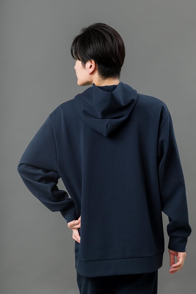 MIKASA Loose Pullover XL Hoodie, Navy, (Unisex) 2630-NVXL