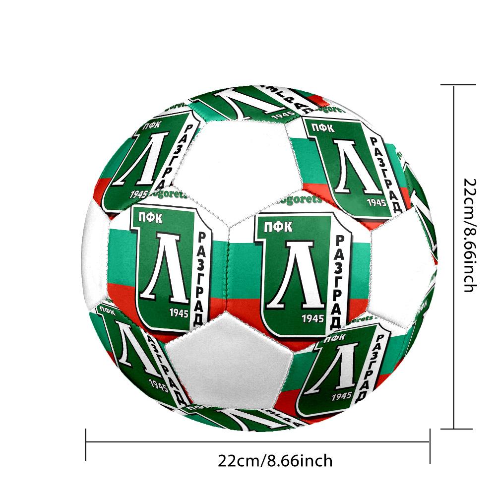 1PC PFC Ludogorets Size 5 Soccer Ball PrahaIndoor Soccer Ball Colorful All Ages Machine Stitched PVC Competition Ready Durable High-Bounce