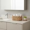 Fan-shaped Water Hyacinth Woven Storage Basket