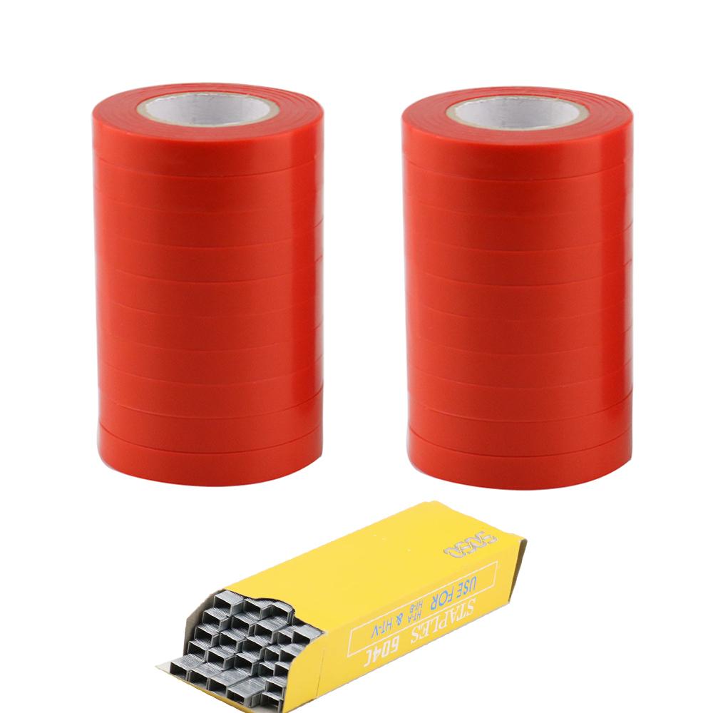 10 / 20 Sztuk Taśm Tapetool Taśmy PVC Do Wiązania Roślin Tapetools Taśma Na Gałęzie Do Narzędzi Ogrodniczych Maszyna do Wiązania Warzyw Owoców Drzew Tapenter