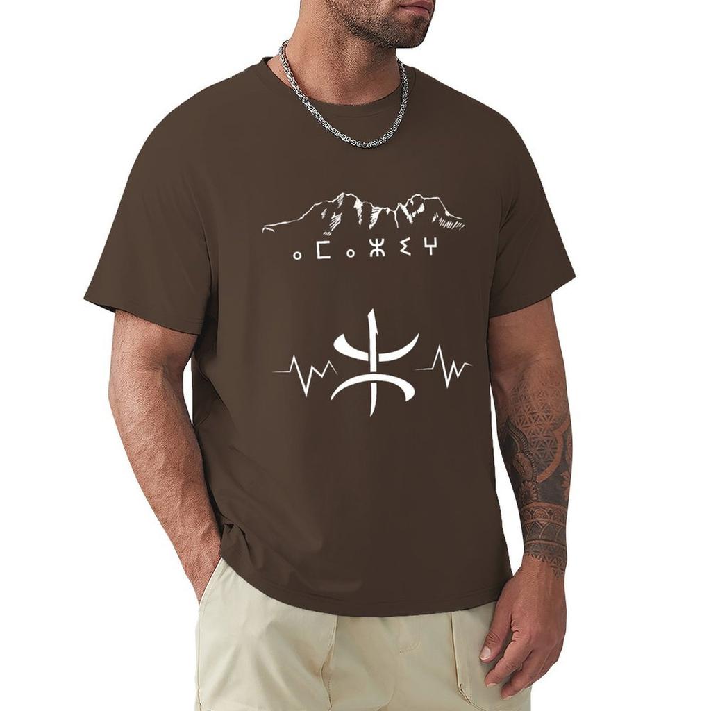 amazigh symbole en tifinagh, amazigh style T-Shirt korean fashion oversized t shirt plus sizes Aesthetic clothing men tshirt
