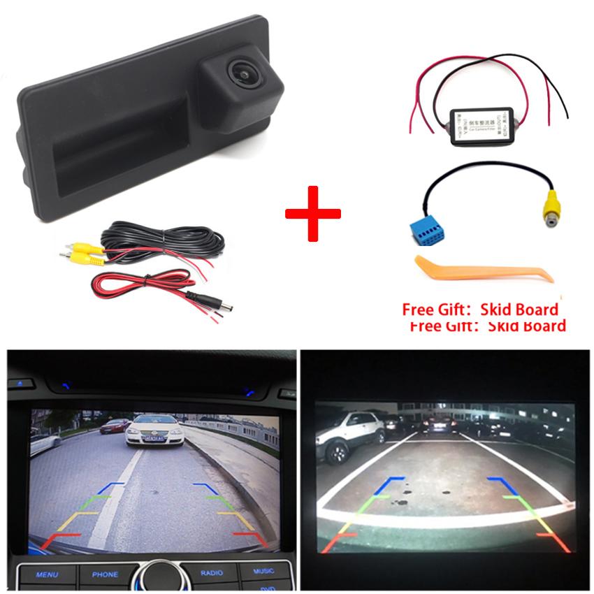 Car Trunk Handle Camera For Volkswagen For VW Passat Variat B6 B7 Wagon Sedan 2008~2015 CCD Night Visioin Rear View Camera