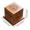 Incense Holder Box in Wood for Tabletop Use with Lid Relaxation