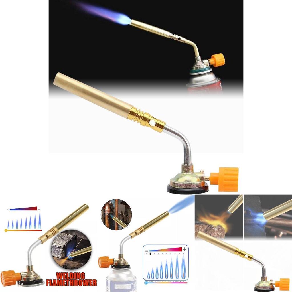 Handheld Butane Torch Gun Safe Wind-resistant Metal And Plastic Baking Tool