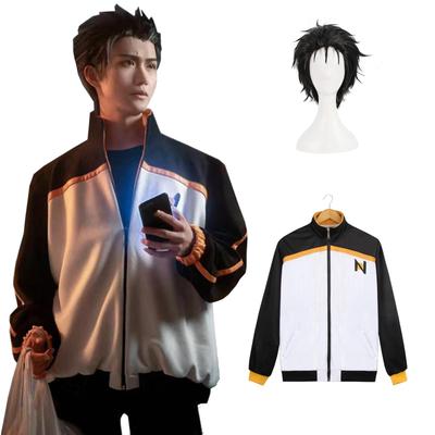 Fantasia Cosplay de Natsuki Subaru com Fantasia Escolar de Luxo para Adultos Subaru com nova Peruca [Kamihei Ryohin], ReZero, Tamanho, Vestido, Festival, Evento,