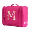 Travel Handbag Cosmetic Bags Make Up Case MakeUp Bag Wash Pouch Women Hook Up Organizer Pink Print Toiletry Accessory Storage