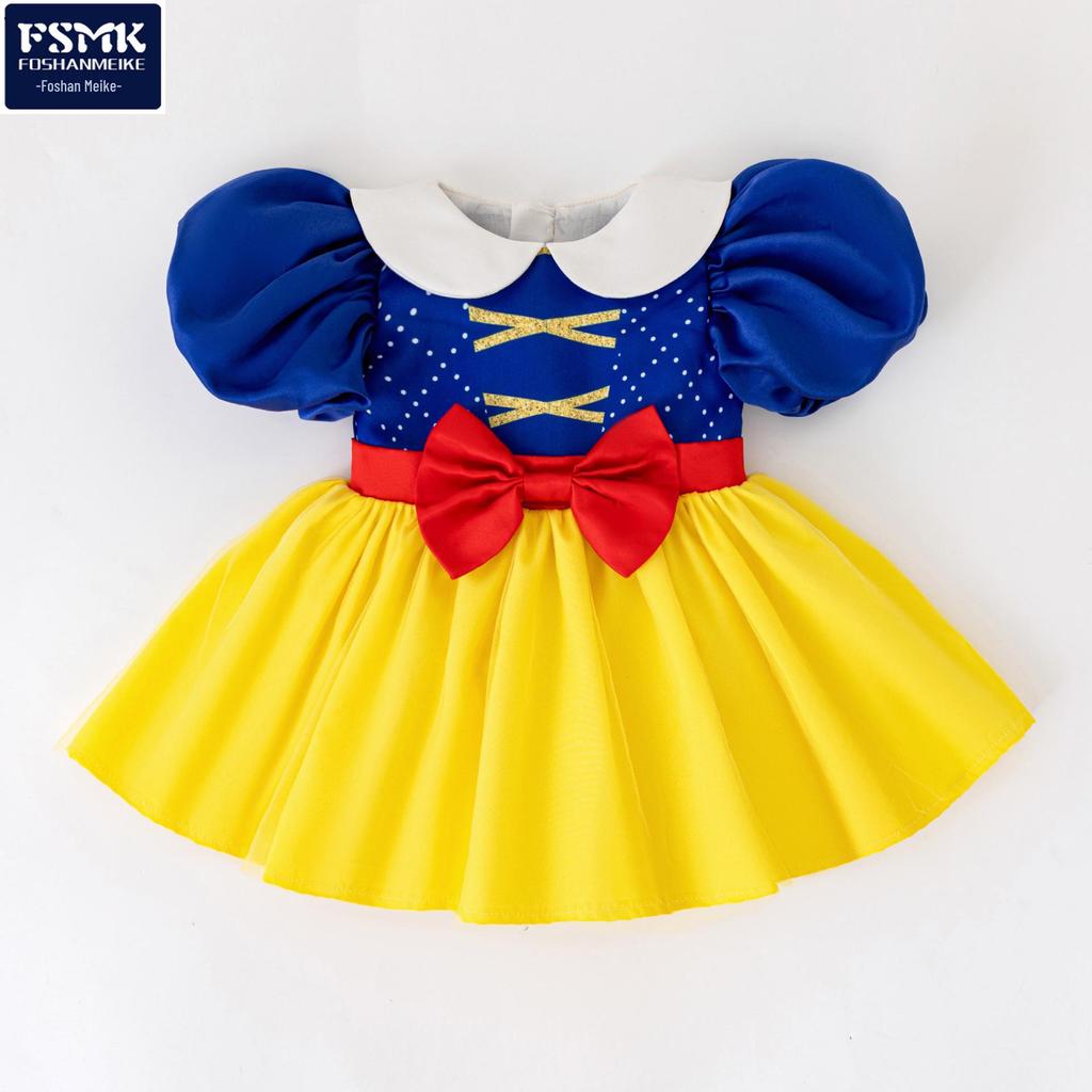 Cross-Border Infant & Toddler Snow White Onesie Dress for First Birthday