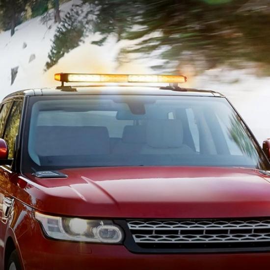 LED Emergency Strobe Rooftop Double Side Light Bar Traffic Advisor Flash Warning