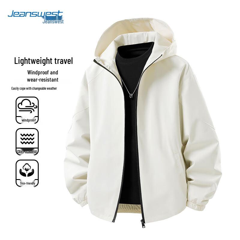 

JEANSWEST Men s Outdoor Windproof Water-Repellent Jacket XL
