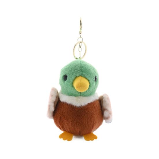 Bird Plush Keychain Fluffy Bird Doll Pendant Key Rings Bag Charm Soft