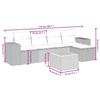 VidaXL Garden Lounge Set with Cushions 6 Pcs, Patio Sofas, Patio Furniture Set, Outdoor Furniture, Mix 3265168