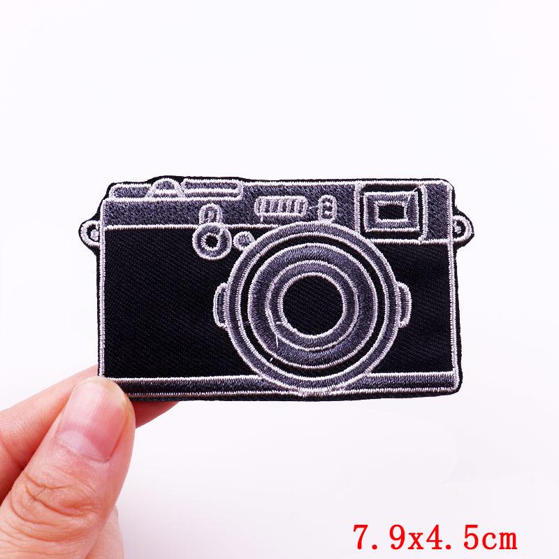 Cartoon Embroidery Patch Iron On Patches For Clothing DIY Radio Game Console Camera Patch Embroidered Patches On Clothes Decor