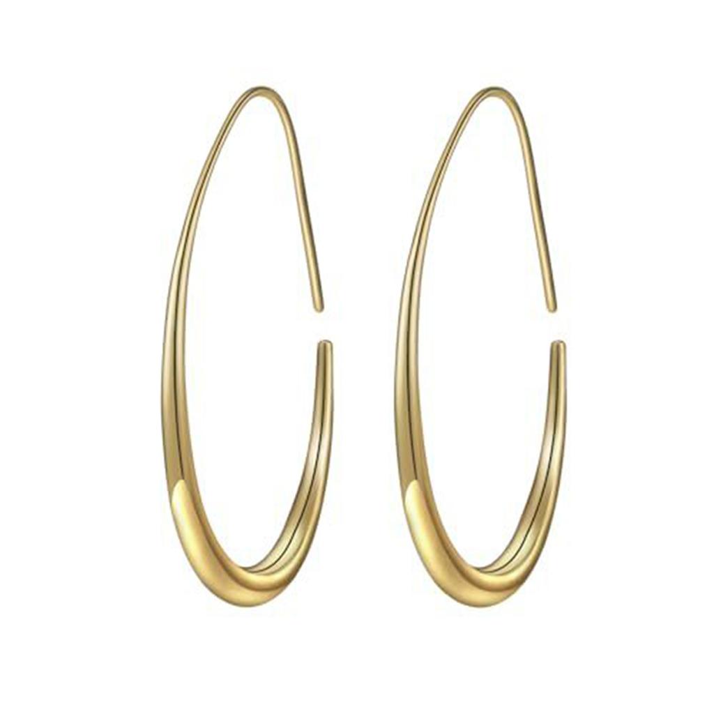 Elegant Teardrop Earrings Jewelry Graceful Teardrop Eer Hoops Accessory Trendy Ear Rings Adornment for Gatherings