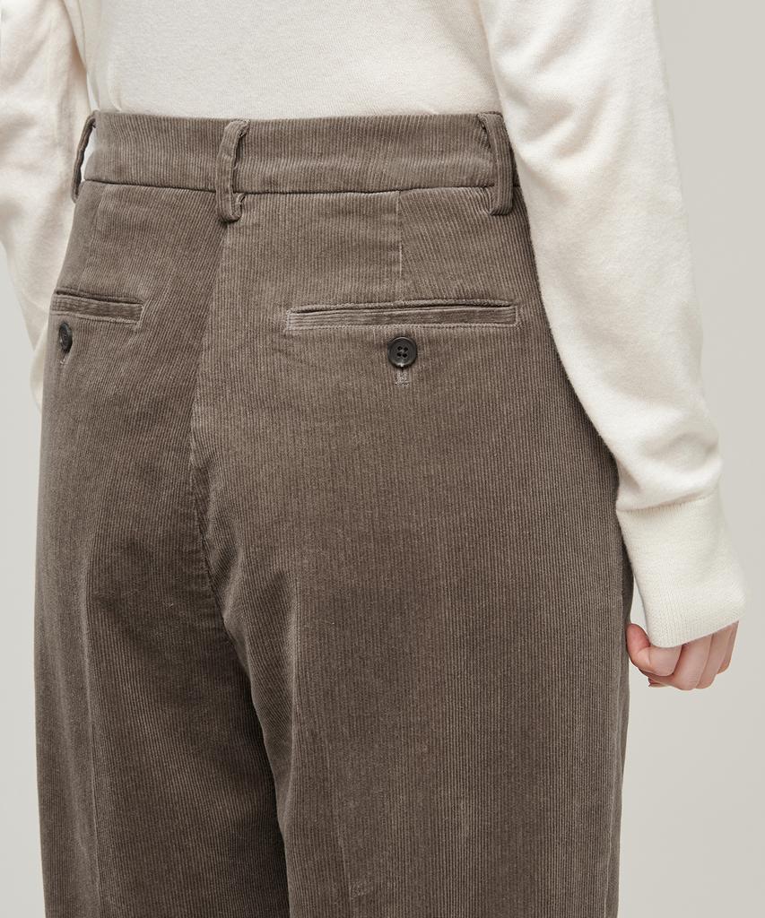 MUSINSA STANDARD WOMAN Women'S Tapered Corduroy Pants [Khaki Brown]