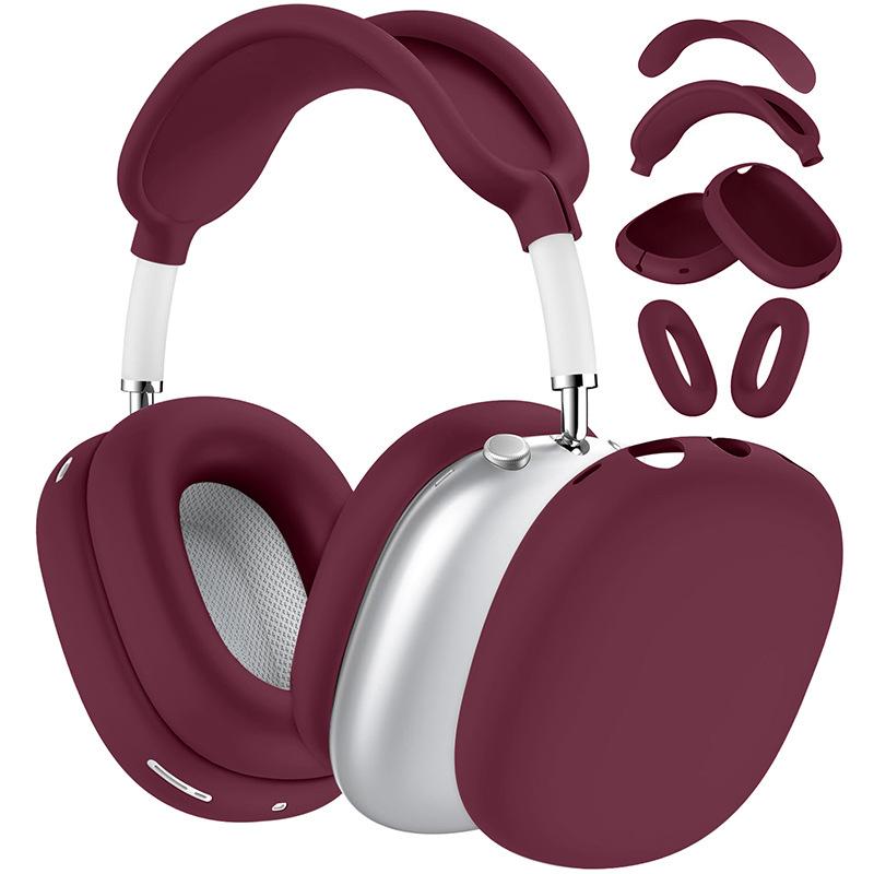 4-in-1 Protective Case Set for AirPods Max 1/2 - Clear Earcups + Silicone Headband and Earpads