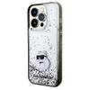 Karl Lagerfeld Klhcp14Llkcnsk Iphone 14 Pro 6.1 Transparent Hardcase Liquid Glitter Choupette