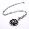 European and American New Stainless Steel Sun Blackened Necklace Pendant Style